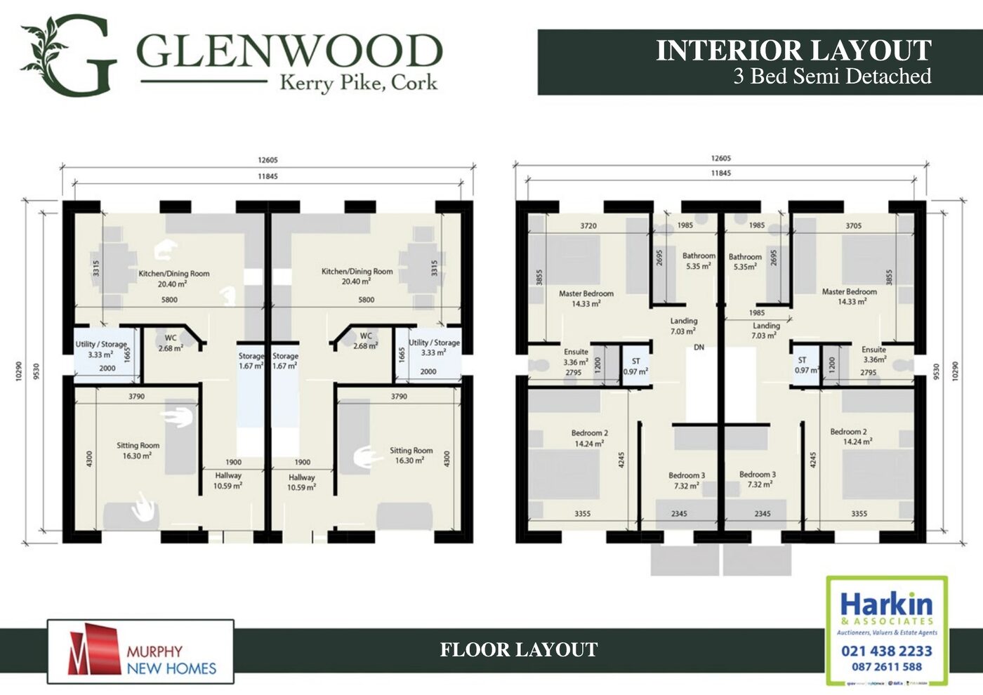 Floor layouts — House Type D1